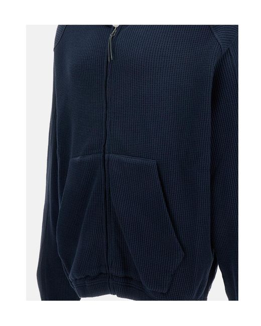 Roa Blue Zip-Up Hoodie for men