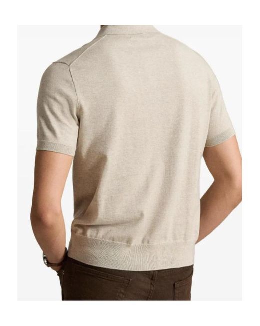 Polo Ralph Lauren White Pony-Embroidered Polo Shirt for men