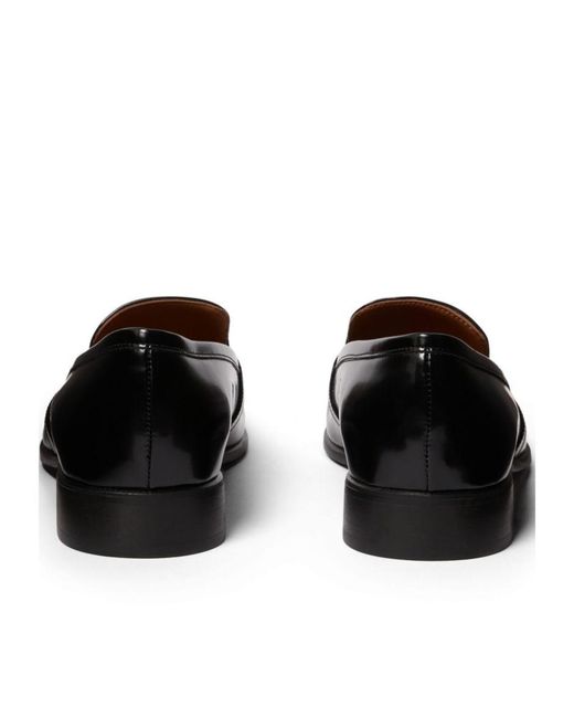 Stella McCartney Black Leopard-Print Loafers