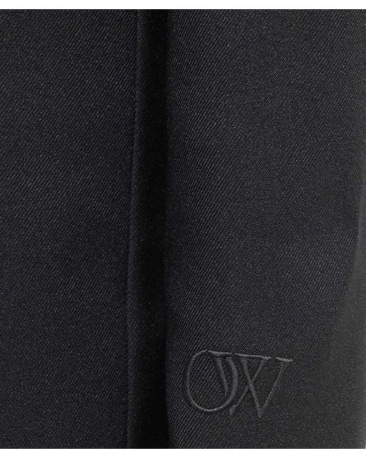 Off-White c/o Virgil Abloh Blue Single-Breasted Long-Sleeved Blazer