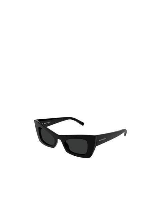 Saint Laurent Black Eyewear Sl 702 Rectangular Sunglasses