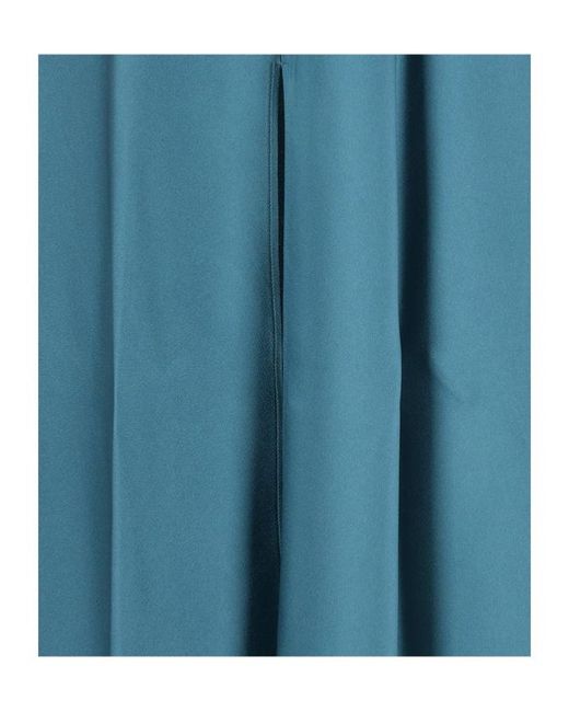 Forte_forte Blue Lace-Trim Long Dress