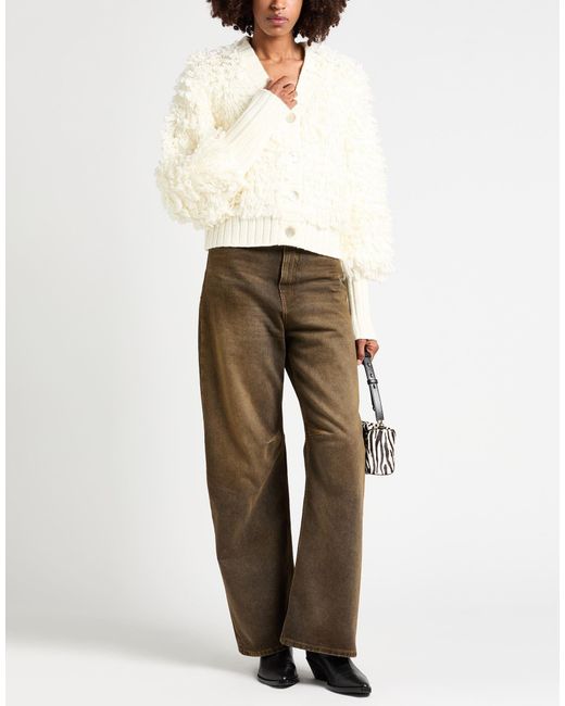 Farm Rio White Minimalist Solid Knit Cardigan