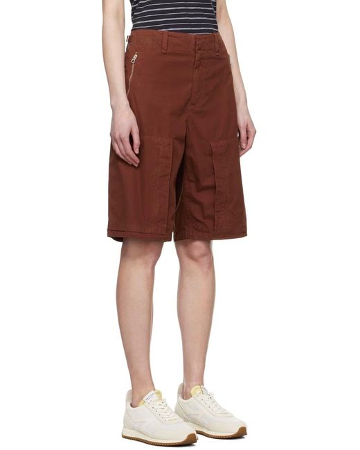 Rag & Bone Red Belt Loop Shorts for men