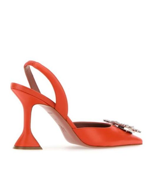 AMINA MUADDI Red Pointed High Heels