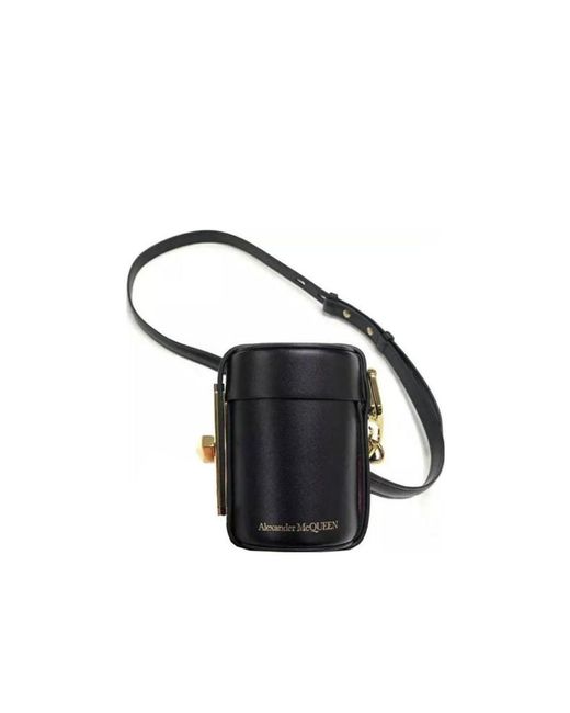 McQueen Multicolor Logo Mini Lipstick Bag