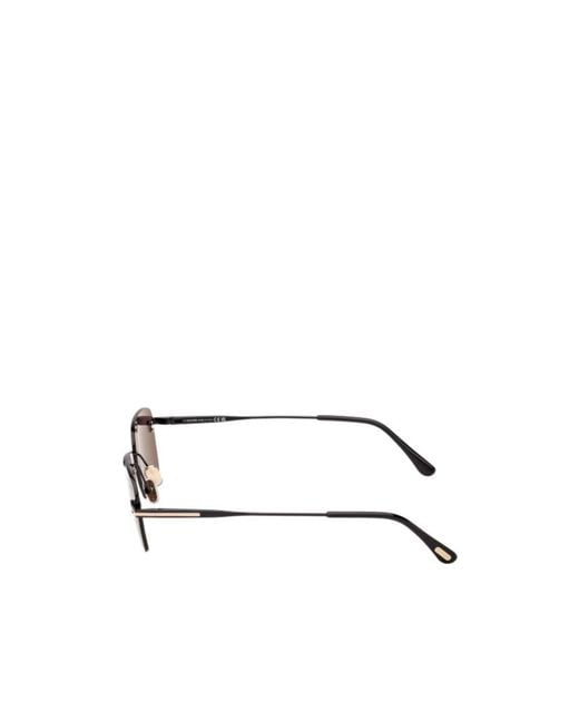 Tom Ford Multicolor Eyewear Rectangle-Frame Rimless Sunglasses for men