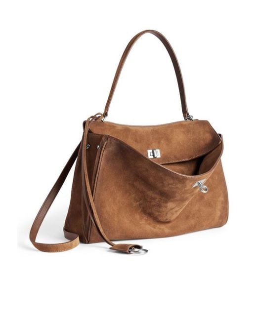 Balenciaga Brown Rodeo Medium Shoulder Bag