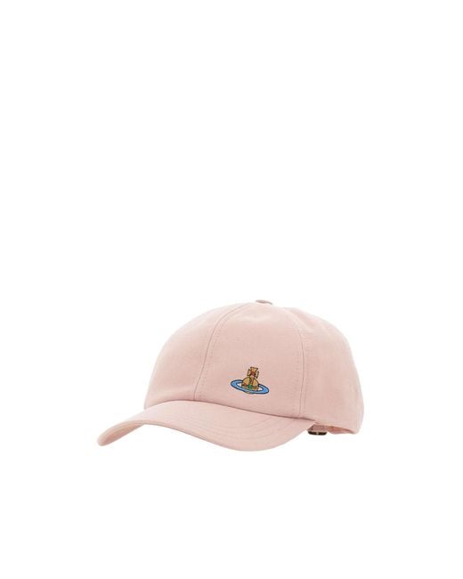 Vivienne Westwood Pink Orb Logo Baseball Cap