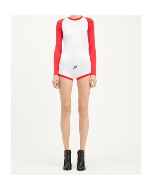 Jean Paul Gaultier Red Junior Gaultier Long-Sleeve Playsuit