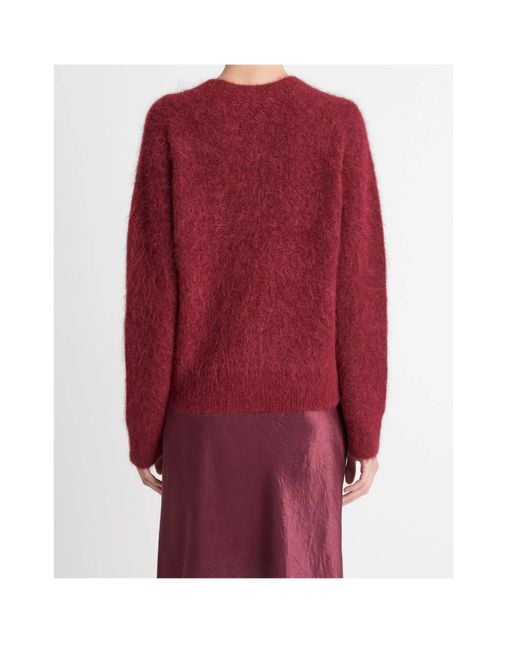 Vince Red Long-Sleeved Sweater