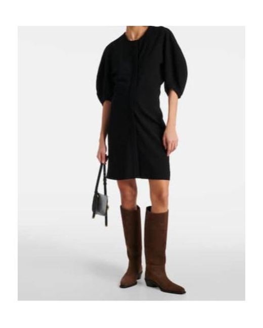 Proenza Schouler Black Puff-Sleeve Minidress