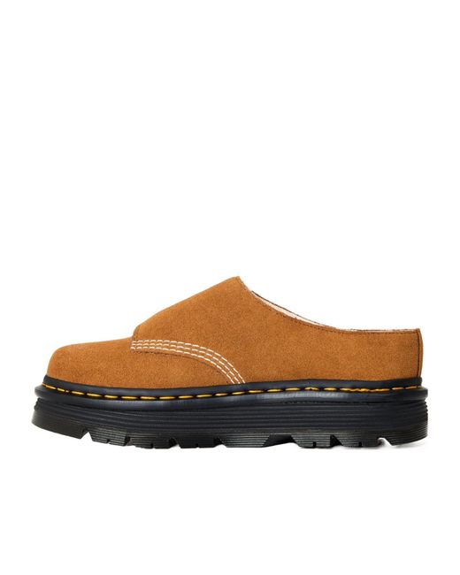 Dr. Martens Brown Flat Mules