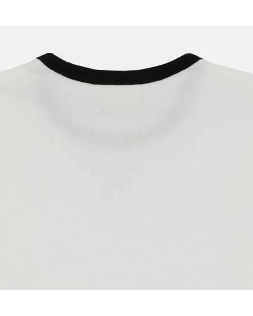 Courreges White Signature Logo-Patch T-Shirt