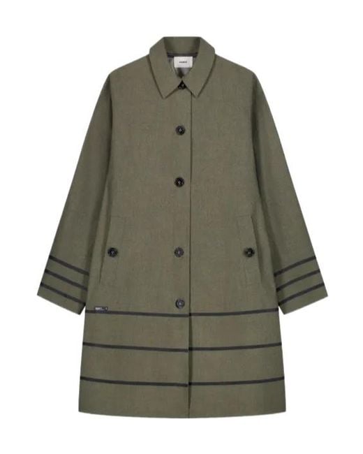 Coperni Green Striped Car Coat