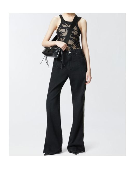 Pinko Black Sleeveless Tops