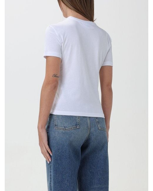 Chiara Ferragni White Studded-Logo Cotton T-Shirt