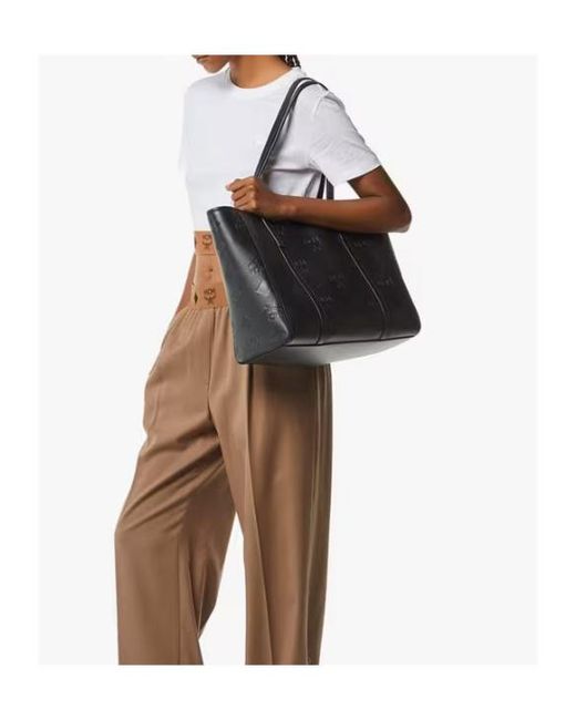 MCM Black Toni Medium Tote Bag