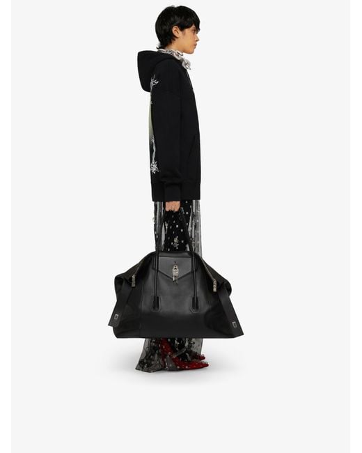 Givenchy Blue Graphic Printed Oversized Hoodie