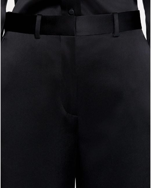 Lanvin Blue Wide-Leg Tailored Pants For