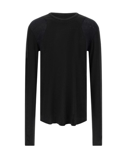 Thom Krom Black 932 Long Sleeve T-Shirt for men