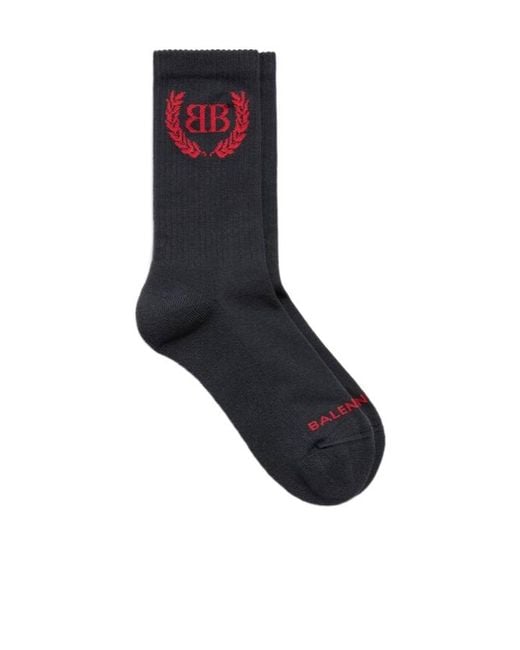 Balenciaga Black Laurel Classic Socks