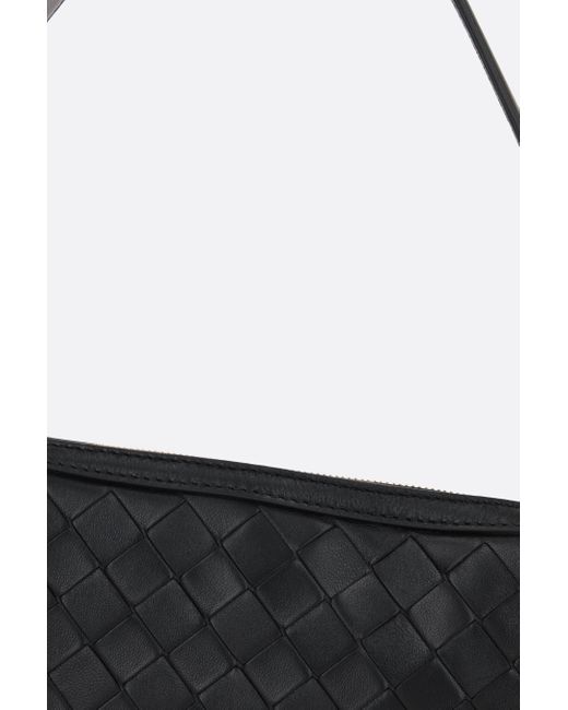 Bottega Veneta Black Intrecciato Shoulder Bag