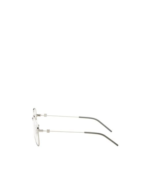 Givenchy White Round-Frame Glasses