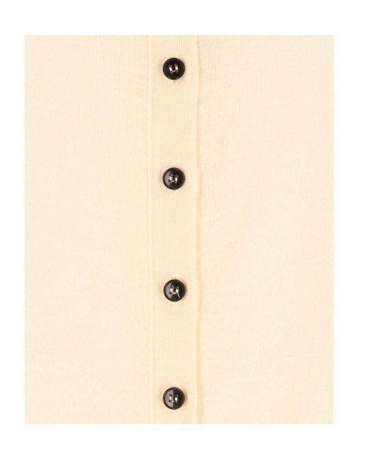 Barena Natural Stand-Up Collar Knitwear