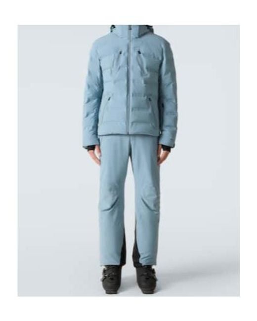 Aztech Mountain Blue Nuke Hooded Down Ski Jacket for men