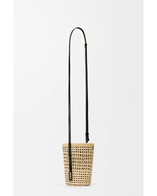 Loewe Multicolor Braid Drawstring Basket Bag