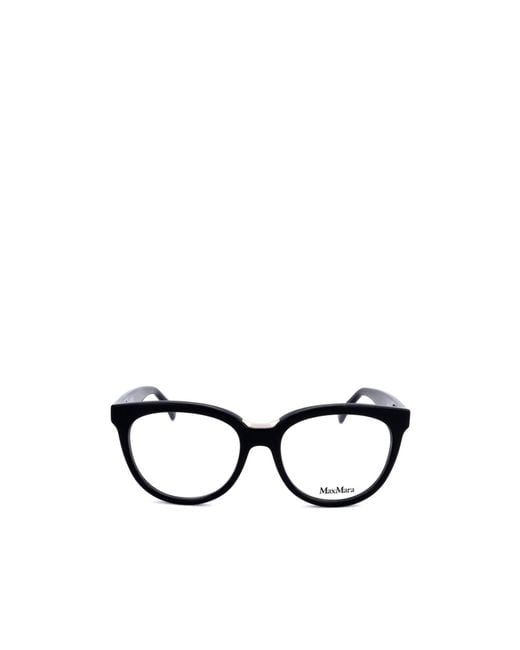 Max Mara Black Round Frame Glasses