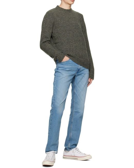 A.P.C. Gray Crew-Neck Sweater for men
