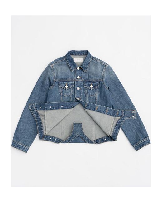 Coperni Blue Tight-Shaped Denim Jacket
