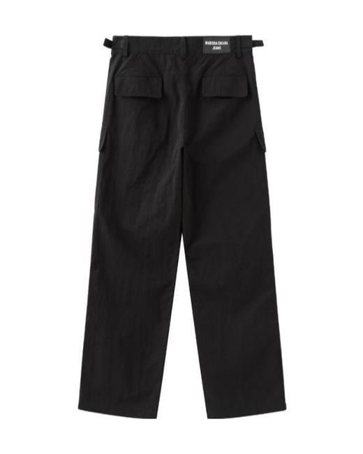 Marissa Chiara Black Belt Loop Casual Pants for men