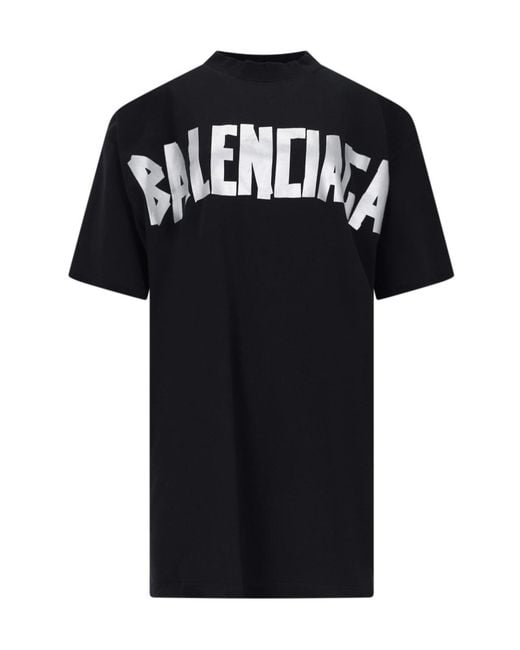 Balenciaga Black New Tape Type Oversized T-Shirt
