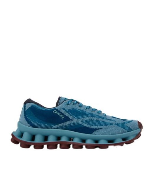 Camper Blue Round-Toe Sneakers for men