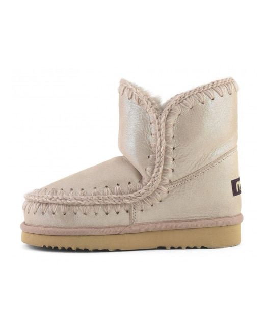 Mou Natural Eskimo Metallic Boots