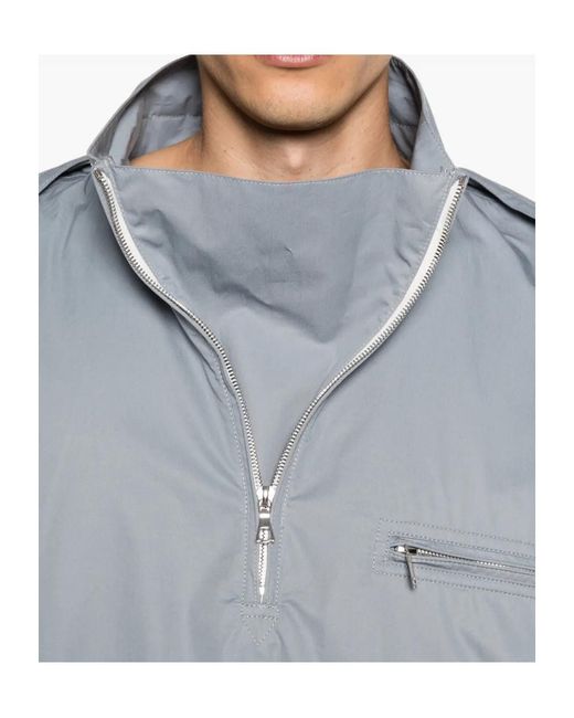 Rier Gray Half-Zip Casual Jacket for men