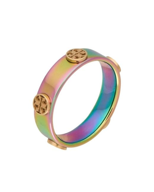 Tory Burch Blue Metal Ring