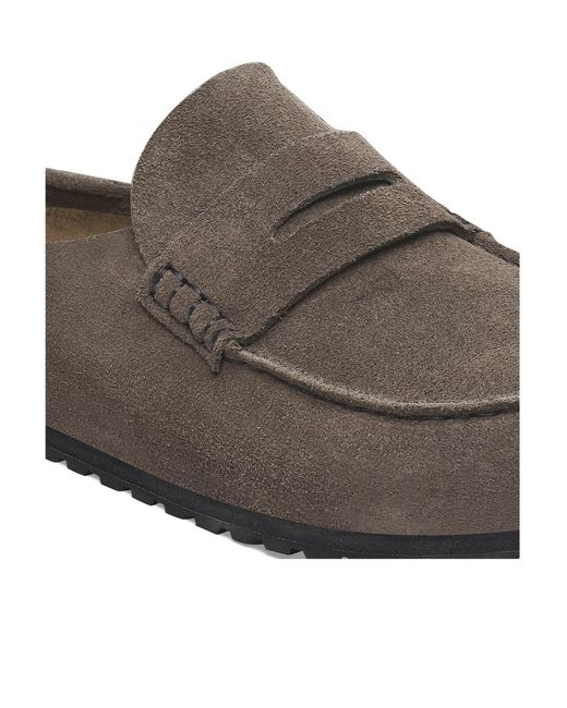 Birkenstock Brown Round-Toe Slippers for men
