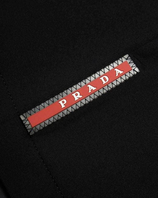 Prada Black Hooded Casual Jacket for men