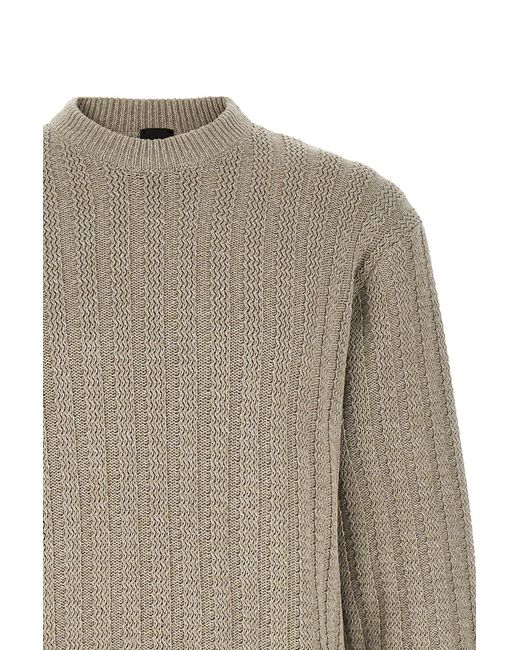 Boss Gray Cotton Sweater for men