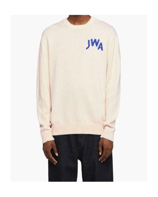 J.W. Anderson White Jw Anderson Jwa Crew Neck Sweater for men