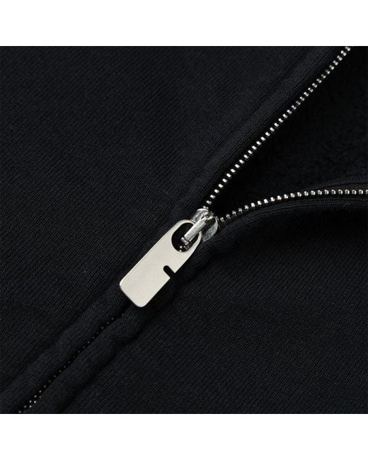 Burberry Black Embroidered-Logo Hoodie for men
