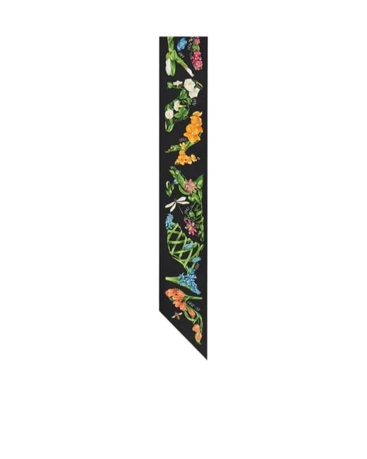 Ferragamo White Eden Shoes Print Bandeau Scarf