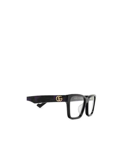 Gucci White Eyewear Rectangular Frame Glasses
