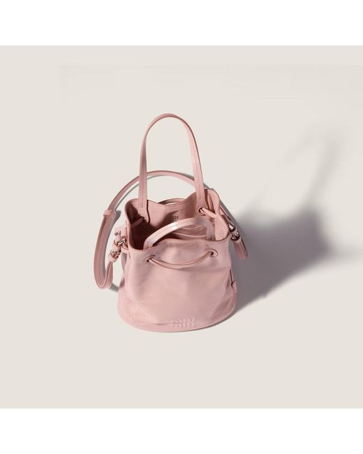 Miu Miu Pink Logo Shoulder Bag