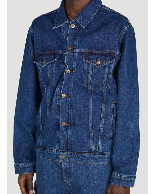 Y. Project Blue Classic Wire Denim Jacket for men