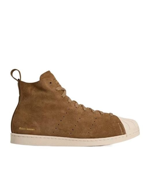 Adidas by Wales Bonner Brown Adidas Wales Bonner Superstar High-Top Sneakers